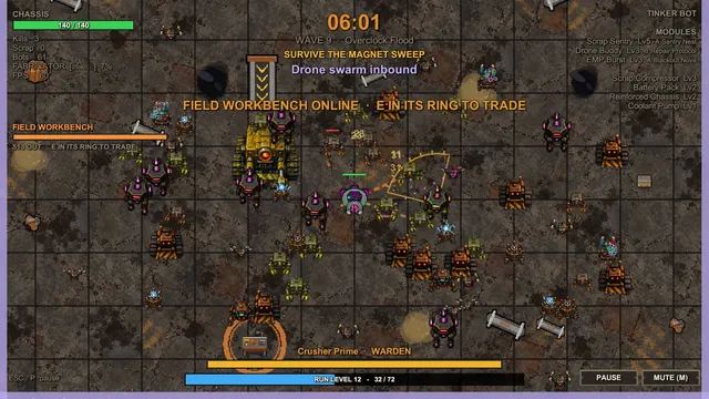 The Tinker robot and its deployables in the Scrapyard